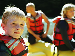 Child with lifejacket