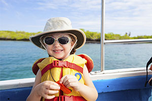 child with lifejacket