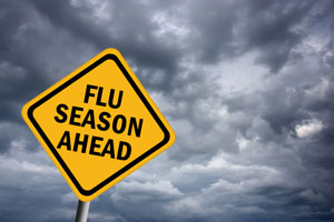 flu season ahead sign